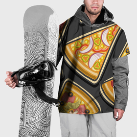 Накидка на куртку 3D с принтом Смачная пицца в Новосибирске, 100% полиэстер |  | Тематика изображения на принте: 