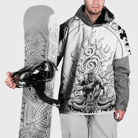 Накидка на куртку 3D с принтом Бенимару Шинмон   Пламенная бригада в Екатеринбурге, 100% полиэстер |  | 