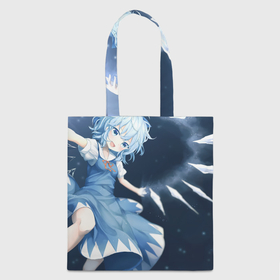 Шоппер 3D с принтом Touhou Project Cirno , 100% полиэстер | Плотность: 200 г/м2; Размер: 34×35 см; Высота лямок: 30 см | 