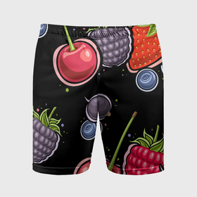 Мужские шорты спортивные с принтом Плоды и ягоды ,  |  | 