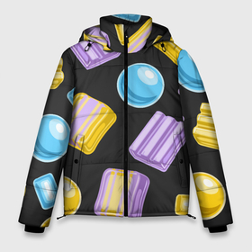 Мужская зимняя куртка 3D с принтом Жевательная резинка в Белгороде, верх — 100% полиэстер; подкладка — 100% полиэстер; утеплитель — 100% полиэстер | длина ниже бедра, свободный силуэт Оверсайз. Есть воротник-стойка, отстегивающийся капюшон и ветрозащитная планка. 

Боковые карманы с листочкой на кнопках и внутренний карман на молнии. | 