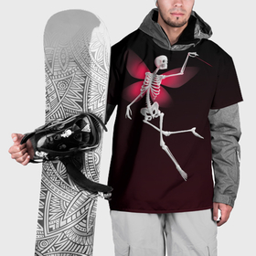 Накидка на куртку 3D с принтом Скелет фея в Тюмени, 100% полиэстер |  | 