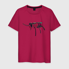 Мужская футболка хлопок с принтом РуBEEновая Пчела в Тюмени, 100% хлопок | прямой крой, круглый вырез горловины, длина до линии бедер, слегка спущенное плечо. | 