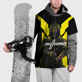 Накидка на куртку 3D с принтом Кибер самурай ghostrunner 2 в Курске, 100% полиэстер |  | 
