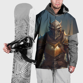 Накидка на куртку 3D с принтом Рыцарь в доспехах в Курске, 100% полиэстер |  | 