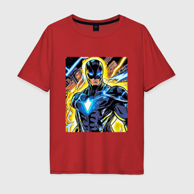 Мужская футболка хлопок Oversize с принтом Супергерой комиксов , 100% хлопок | свободный крой, круглый ворот, “спинка” длиннее передней части | 