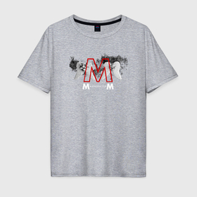 Мужская футболка хлопок Oversize с принтом Depeche Mode   Memento Mori Angels в Санкт-Петербурге, 100% хлопок | свободный крой, круглый ворот, “спинка” длиннее передней части | 