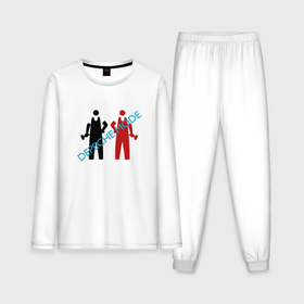 Мужская пижама с лонгсливом хлопок с принтом Depeche Mode   Get The Balance Right ,  |  | 