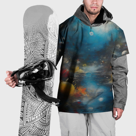 Накидка на куртку 3D с принтом Абстрактная живопись в стиле импрессионизма в Белгороде, 100% полиэстер |  | Тематика изображения на принте: 