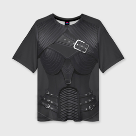 Женская футболка oversize 3D с принтом Кожаная броня корсет в стиле стимпанк в Курске,  |  | 