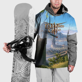 Накидка на куртку 3D с принтом Врата Балдура   Baldurs Gate 3 в Екатеринбурге, 100% полиэстер |  | Тематика изображения на принте: 