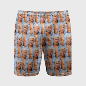 Мужские шорты спортивные с принтом Паттерн   Райан Гослинг в Тюмени,  |  | Тематика изображения на принте: 
