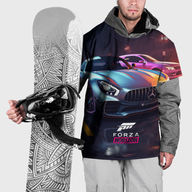 Накидка на куртку 3D с принтом Forza Horizon street  racing в Екатеринбурге, 100% полиэстер |  | 