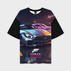 Мужская футболка oversize 3D с принтом Forza Horizon street  racing в Кировске,  |  | 
