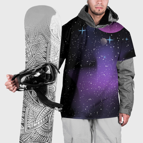 Накидка на куртку 3D с принтом Фон космоса звёздное небо в Тюмени, 100% полиэстер |  | 