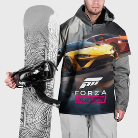 Накидка на куртку 3D с принтом Forza   Horizon в Тюмени, 100% полиэстер |  | 