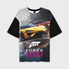 Мужская футболка oversize 3D с принтом Forza   Horizon в Тюмени,  |  | 