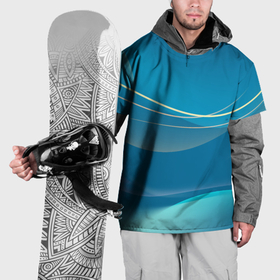 Накидка на куртку 3D с принтом Абстрактный голубой фон , 100% полиэстер |  | Тематика изображения на принте: 