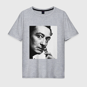 Мужская футболка хлопок Oversize с принтом Salvador Dali , 100% хлопок | свободный крой, круглый ворот, “спинка” длиннее передней части | 