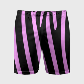 Мужские шорты спортивные с принтом Полосы розовой зебры в Белгороде,  |  | 