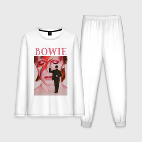 Мужская пижама с лонгсливом хлопок с принтом David Bowie 90 Aladdin Sane ,  |  | 