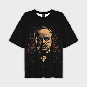 Мужская футболка oversize 3D с принтом Дон Вито   Корлеоне в Белгороде,  |  | Тематика изображения на принте: 