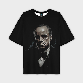 Мужская футболка oversize 3D с принтом Дон Вито  Корлеоне в Курске,  |  | Тематика изображения на принте: 