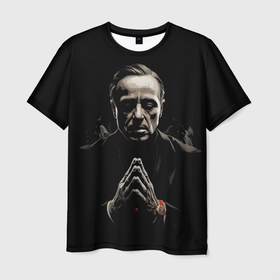 Мужская футболка 3D с принтом Дон Вито Корлеоне    крестный отец в Курске, 100% полиэфир | прямой крой, круглый вырез горловины, длина до линии бедер | Тематика изображения на принте: 