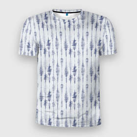 Мужская футболка 3D Slim с принтом Shibori Tie Dye в Кировске, 100% полиэстер с улучшенными характеристиками | приталенный силуэт, круглая горловина, широкие плечи, сужается к линии бедра | Тематика изображения на принте: 