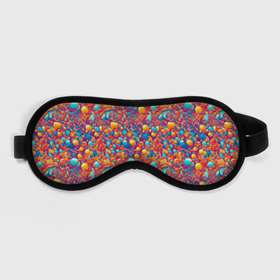 Маска для сна 3D с принтом Разноцветные пузырики узор в Курске, внешний слой — 100% полиэфир, внутренний слой — 100% хлопок, между ними — поролон |  | Тематика изображения на принте: 