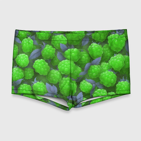 Мужские купальные плавки 3D с принтом Зелёная малина в Курске, Полиэстер 85%, Спандекс 15% |  | Тематика изображения на принте: 