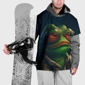 Накидка на куртку 3D с принтом Pepe  frog в Петрозаводске, 100% полиэстер |  | 