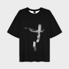 Мужская футболка oversize 3D с принтом Красивая монахиня   готический крест в Курске,  |  | 