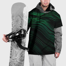 Накидка на куртку 3D с принтом Dark green texture в Петрозаводске, 100% полиэстер |  | Тематика изображения на принте: 