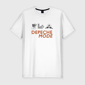 Мужская футболка хлопок Slim с принтом Depoeche Mode   Celebration в Кировске, 92% хлопок, 8% лайкра | приталенный силуэт, круглый вырез ворота, длина до линии бедра, короткий рукав | 