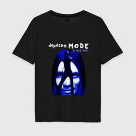 Мужская футболка хлопок Oversize с принтом Depeche Mode   In Your Room Devotional в Курске, 100% хлопок | свободный крой, круглый ворот, “спинка” длиннее передней части | 
