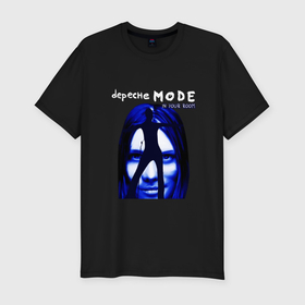 Мужская футболка хлопок Slim с принтом Depeche Mode   In Your Room Devotional в Тюмени, 92% хлопок, 8% лайкра | приталенный силуэт, круглый вырез ворота, длина до линии бедра, короткий рукав | Тематика изображения на принте: 