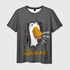 Мужская футболка 3D с принтом The honking в Курске, 100% полиэфир | прямой крой, круглый вырез горловины, длина до линии бедер | 