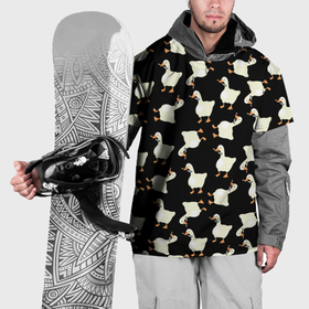 Накидка на куртку 3D с принтом Паттерн с гусями в Новосибирске, 100% полиэстер |  | Тематика изображения на принте: 
