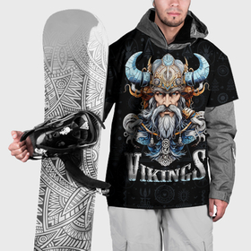 Накидка на куртку 3D с принтом Vikings of Scandinavia в Белгороде, 100% полиэстер |  | Тематика изображения на принте: 