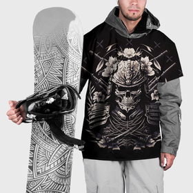 Накидка на куртку 3D с принтом Дух японского самурая в Петрозаводске, 100% полиэстер |  | Тематика изображения на принте: 
