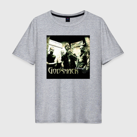 Мужская футболка хлопок Oversize с принтом Обложка альбома Awake группы Godsmack в Кировске, 100% хлопок | свободный крой, круглый ворот, “спинка” длиннее передней части | Тематика изображения на принте: 