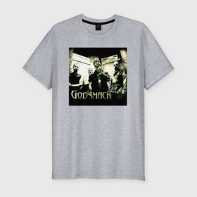 Мужская футболка хлопок Slim с принтом Обложка альбома Awake группы Godsmack в Санкт-Петербурге, 92% хлопок, 8% лайкра | приталенный силуэт, круглый вырез ворота, длина до линии бедра, короткий рукав | 