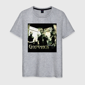 Мужская футболка хлопок с принтом Обложка альбома Awake группы Godsmack в Екатеринбурге, 100% хлопок | прямой крой, круглый вырез горловины, длина до линии бедер, слегка спущенное плечо. | 