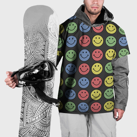 Накидка на куртку 3D с принтом Smiley в Петрозаводске, 100% полиэстер |  | 