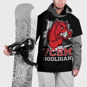 Накидка на куртку 3D с принтом FCSM hooligan в Кировске, 100% полиэстер |  | Тематика изображения на принте: 