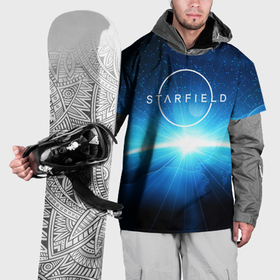 Накидка на куртку 3D с принтом Logo Starfield space в Петрозаводске, 100% полиэстер |  | 
