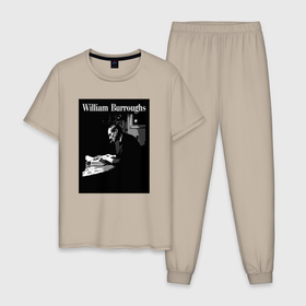 Мужская пижама хлопок с принтом Tribute to William Burroughs   BW1 , 100% хлопок | брюки и футболка прямого кроя, без карманов, на брюках мягкая резинка на поясе и по низу штанин
 | Тематика изображения на принте: 