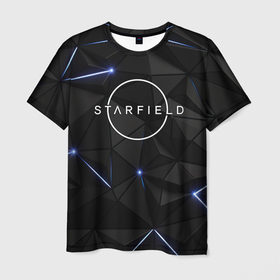 Мужская футболка 3D с принтом Stafield logo black в Курске, 100% полиэфир | прямой крой, круглый вырез горловины, длина до линии бедер | 