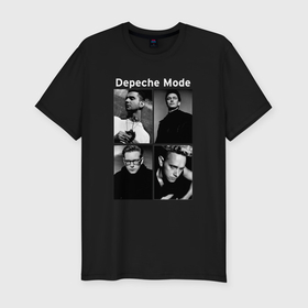 Мужская футболка хлопок Slim с принтом Depeche Mode Violator 2 в Белгороде, 92% хлопок, 8% лайкра | приталенный силуэт, круглый вырез ворота, длина до линии бедра, короткий рукав | 